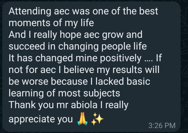 AEC testimonial
