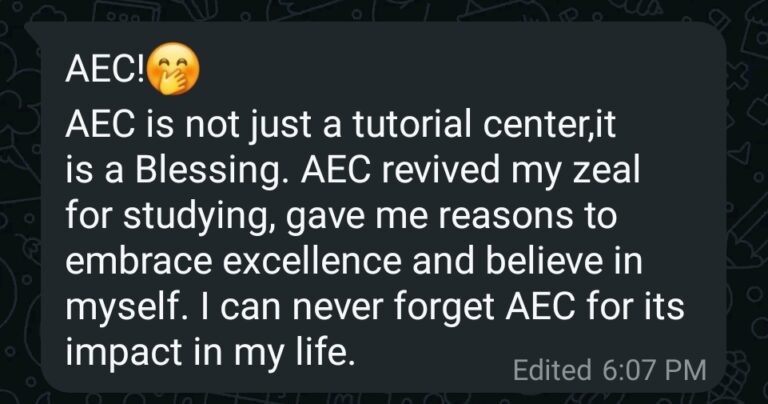 AEC testimonial